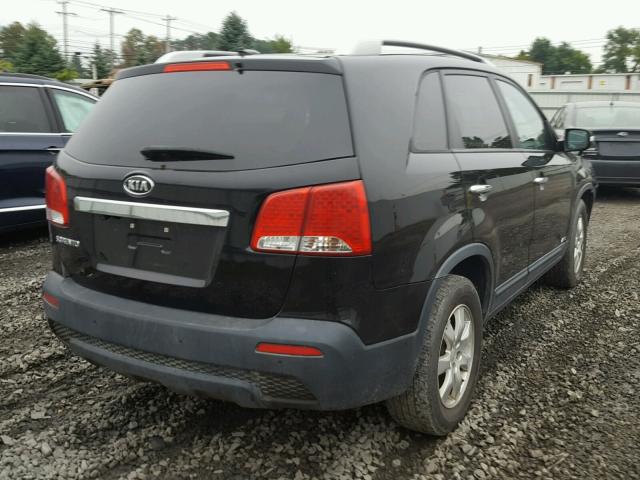 5XYKTCA14BG141238 - 2011 KIA SORENTO BA BLACK photo 4