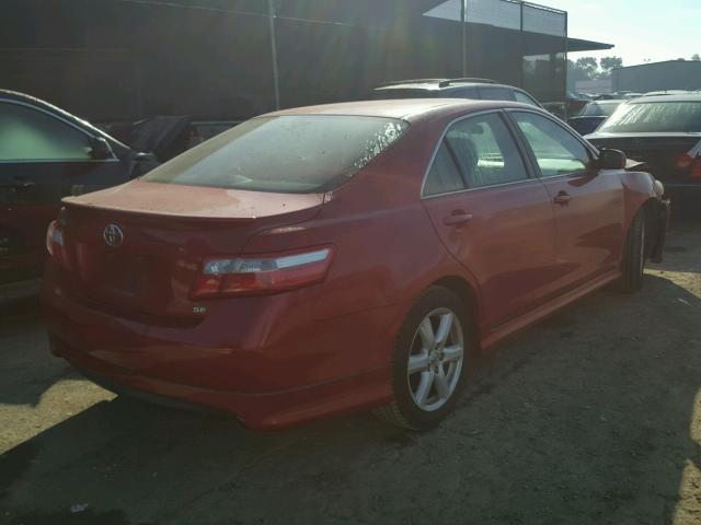4T1BE46K49U396767 - 2009 TOYOTA CAMRY BASE RED photo 4