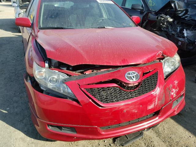 4T1BE46K49U396767 - 2009 TOYOTA CAMRY BASE RED photo 9