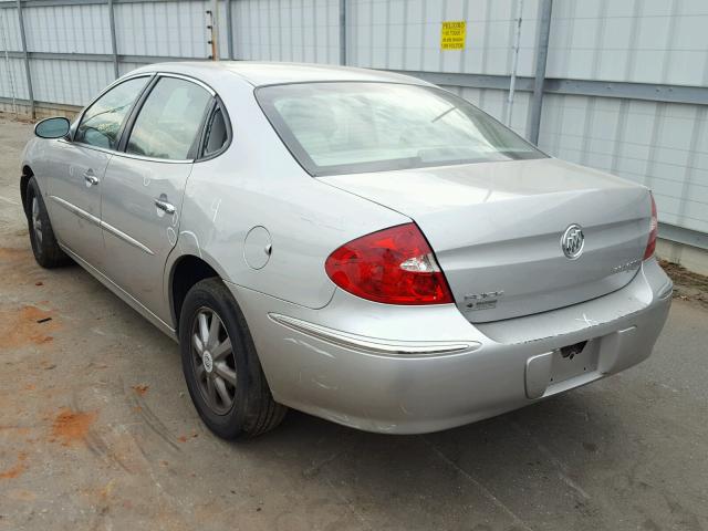 2G4WD582681140633 - 2008 BUICK LACROSSE C SILVER photo 3