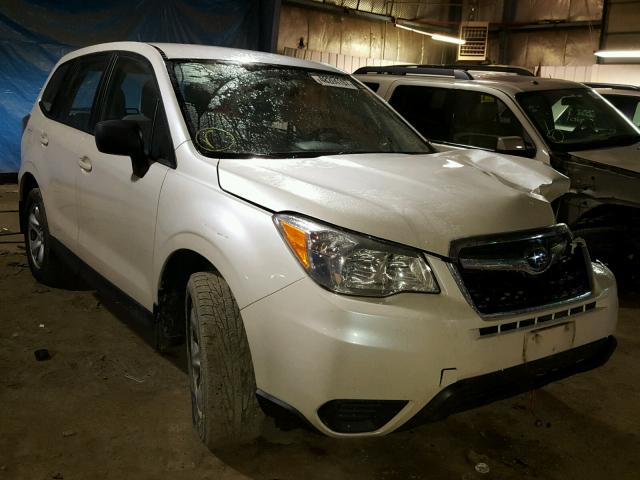 JF2SJAACXFH511019 - 2015 SUBARU FORESTER 2 CREAM photo 1