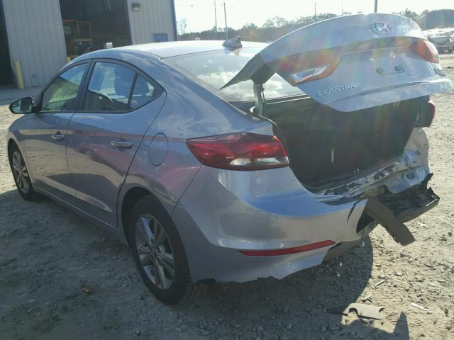 5NPD84LF4HH143954 - 2017 HYUNDAI ELANTRA SE SILVER photo 3