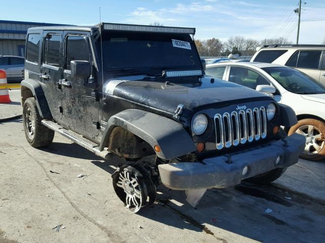 1J4BA3H1XBL614103 - 2011 JEEP WRANGLER U BLACK photo 1