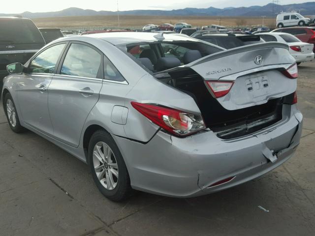 5NPEB4AC6DH626712 - 2013 HYUNDAI SONATA GLS SILVER photo 3