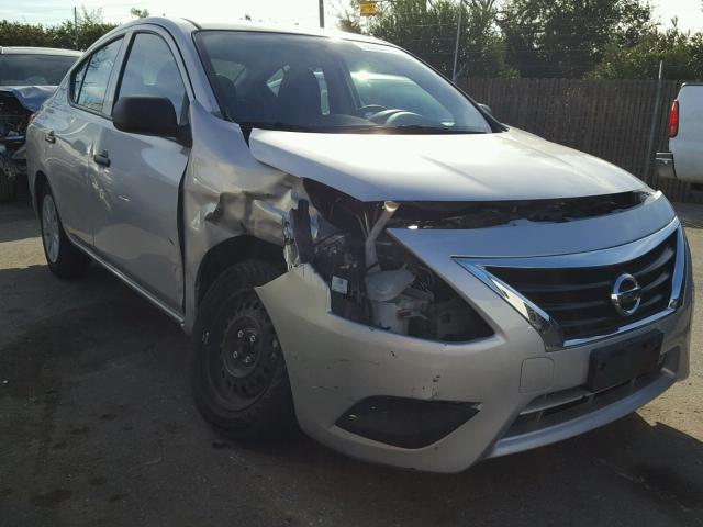 3N1CN7AP7FL819122 - 2015 NISSAN VERSA S SILVER photo 1