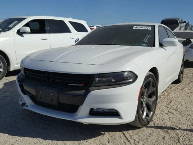 2C3CDXHG1FH896328 - 2015 DODGE CHARGER SX WHITE photo 2