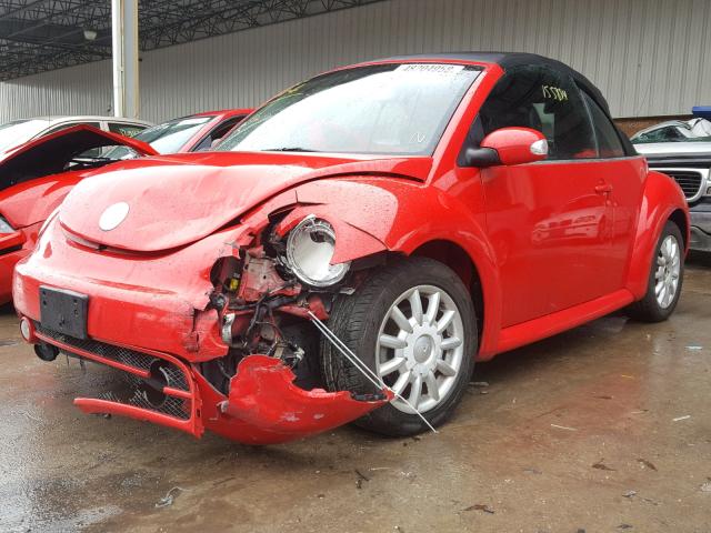 3VWCM31Y34M313325 - 2004 VOLKSWAGEN NEW BEETLE 红色 照片 2