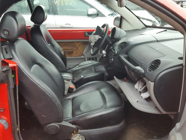 3VWCM31Y34M313325 - 2004 VOLKSWAGEN NEW BEETLE 红色 照片 5