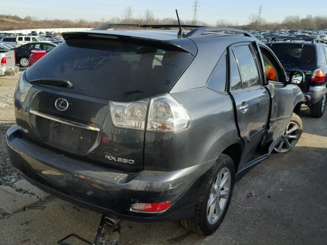 2T2HK31U29C129713 - 2009 LEXUS RX 350 CHARCOAL photo 4