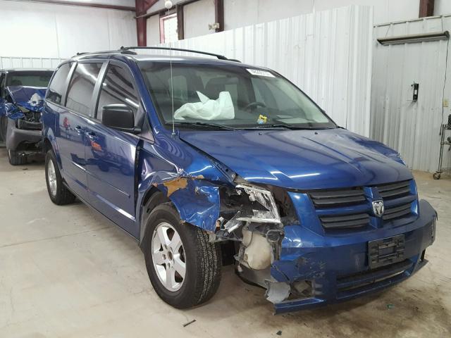 2D4RN4DE6AR217147 - 2010 DODGE GRAND CARA BLUE photo 1