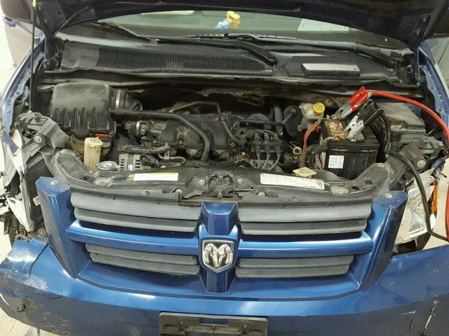 2D4RN4DE6AR217147 - 2010 DODGE GRAND CARA BLUE photo 7