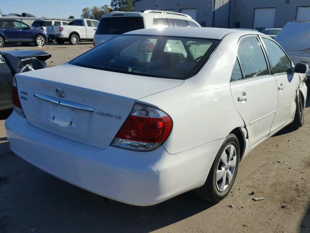 4T1BE32K66U688299 - 2006 TOYOTA CAMRY LE WHITE photo 4