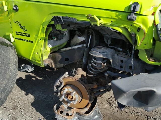 1C4AJWAGXDL517813 - 2013 JEEP WRANGLER S GREEN photo 9