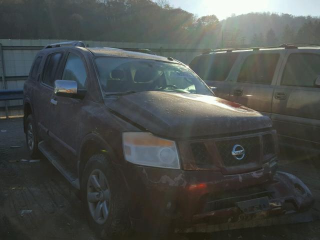 5N1AA0NC2AN612284 - 2010 NISSAN ARMADA SE MAROON photo 1