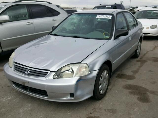 2HGEJ6610YH537000 - 2000 HONDA CIVIC BASE SILVER photo 2