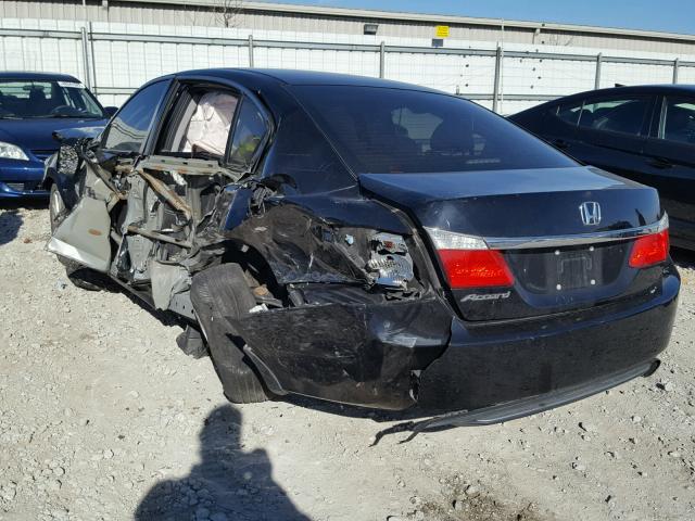 1HGCR2F78EA305381 - 2014 HONDA ACCORD EX BLACK photo 3