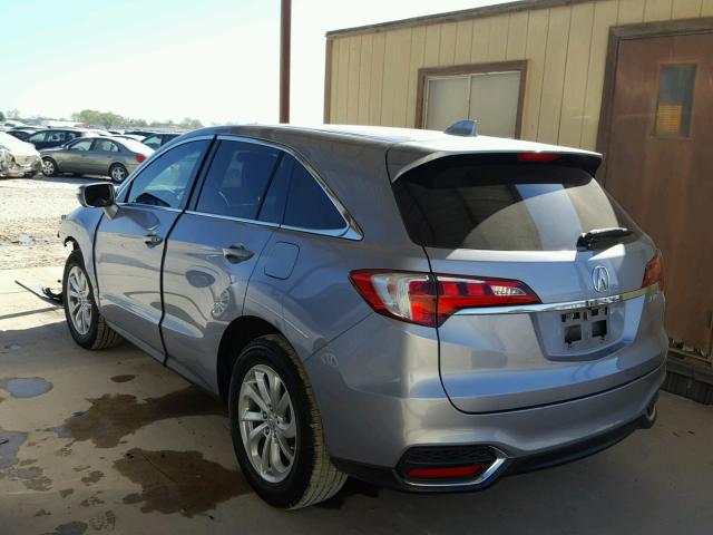 5J8TB3H50GL004617 - 2016 ACURA RDX TECHNO SILVER photo 3