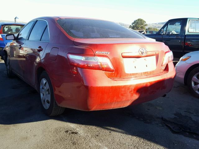 4T1BE46K87U190297 - 2007 TOYOTA CAMRY NEW RED photo 3