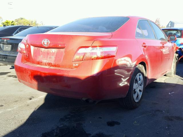 4T1BE46K87U190297 - 2007 TOYOTA CAMRY NEW RED photo 4