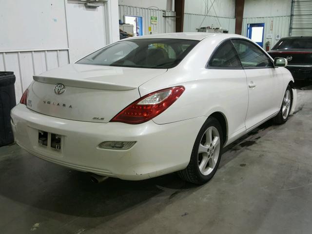 4T1CA30P57U110775 - 2007 TOYOTA CAMRY SOLA WHITE photo 4