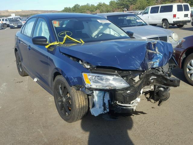 3VWD67AJ3GM255116 - 2016 VOLKSWAGEN JETTA SE BLUE photo 1