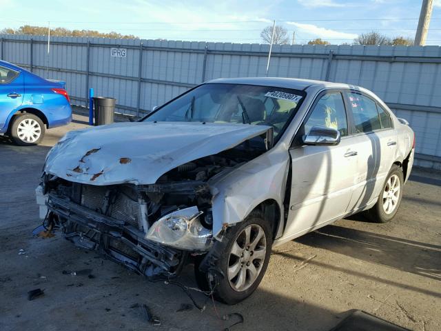 KNAGE123685212166 - 2008 KIA OPTIMA LX SILVER photo 2