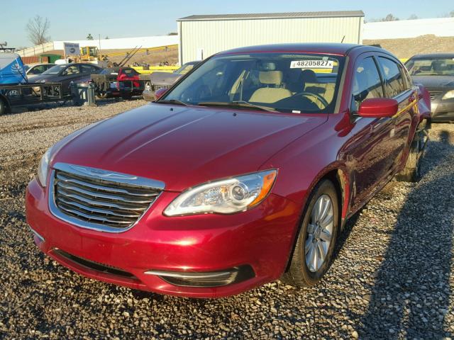 1C3CCBBB5EN171422 - 2014 CHRYSLER 200 TOURIN RED photo 2