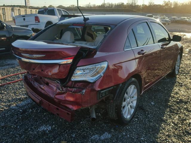 1C3CCBBB5EN171422 - 2014 CHRYSLER 200 TOURIN RED photo 4