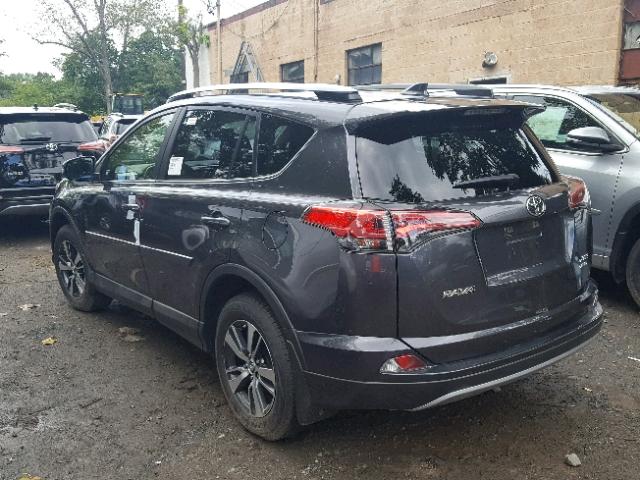 JTMRFREV9JJ738454 - 2018 TOYOTA RAV4 ADVEN GRAY photo 3