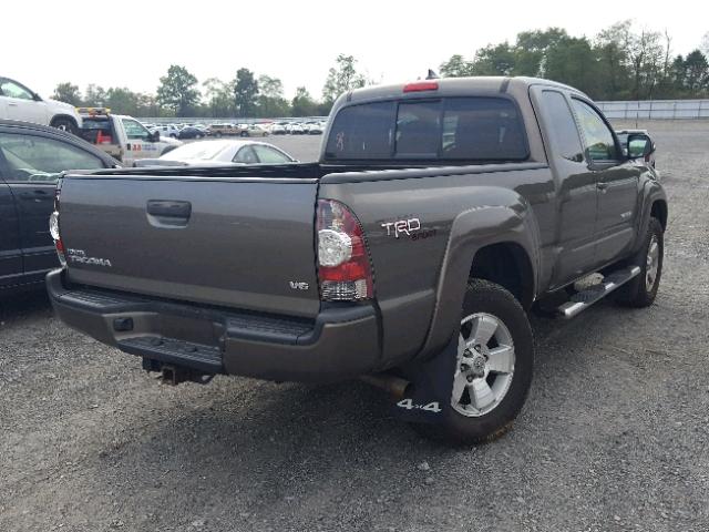 5TFUU4EN9CX029736 - 2012 TOYOTA TACOMA GRAY photo 4