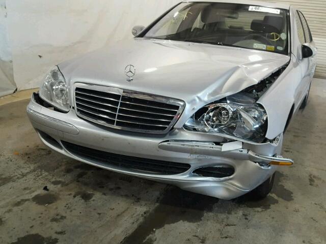 WDBNG84J55A441383 - 2005 MERCEDES-BENZ S 500 4MAT SILVER photo 9