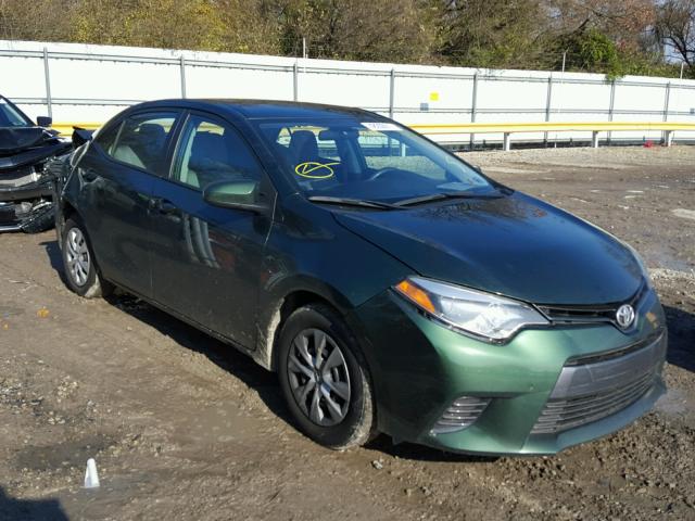 2T1BPRHE5FC269523 - 2015 TOYOTA COROLLA EC GREEN photo 1