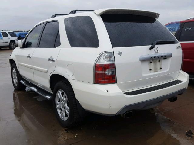 2HNYD18875H536786 - 2005 ACURA MDX TOURIN WHITE photo 3