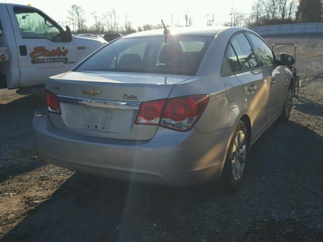 1G1PA5SG0D7255059 - 2013 CHEVROLET CRUZE LS SILVER photo 4