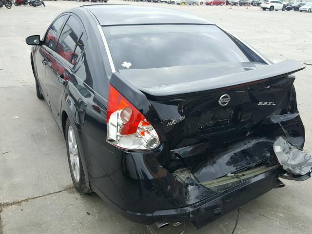 1N4BA41E17C864352 - 2007 NISSAN MAXIMA SE BLACK photo 3