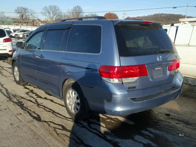 5FNRL38718B029490 - 2008 HONDA ODYSSEY EX BLUE photo 3