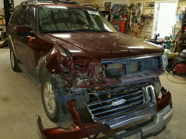 1FMEU74E99UA14702 - 2009 FORD EXPLORER E MAROON photo 1