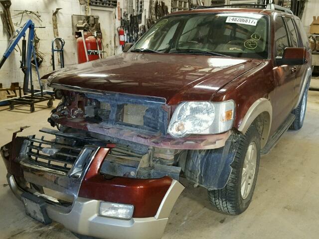 1FMEU74E99UA14702 - 2009 FORD EXPLORER E MAROON photo 2