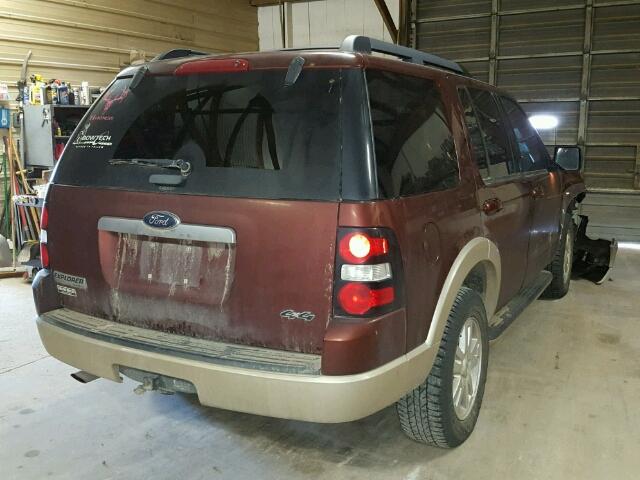 1FMEU74E99UA14702 - 2009 FORD EXPLORER E MAROON photo 4