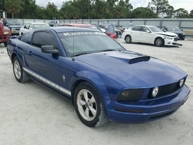 1ZVFT80NX75281598 - 2007 FORD MUSTANG BLUE photo 1