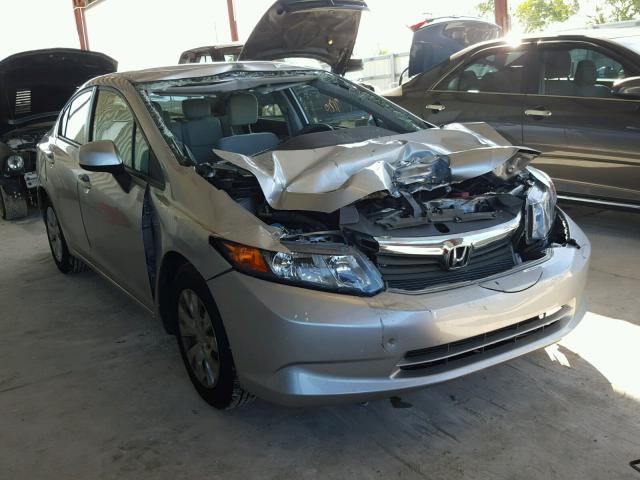 19XFB2F53CE099296 - 2012 HONDA CIVIC LX GRAY photo 1