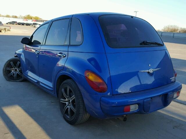 3C4FY48B04T340953 - 2004 CHRYSLER PT CRUISER BLUE photo 3