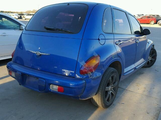 3C4FY48B04T340953 - 2004 CHRYSLER PT CRUISER BLUE photo 4