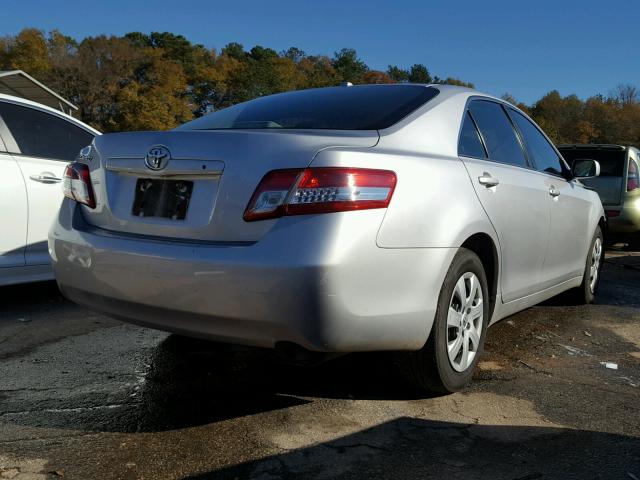 4T1BF3EK9AU105676 - 2010 TOYOTA CAMRY BASE SILVER photo 4