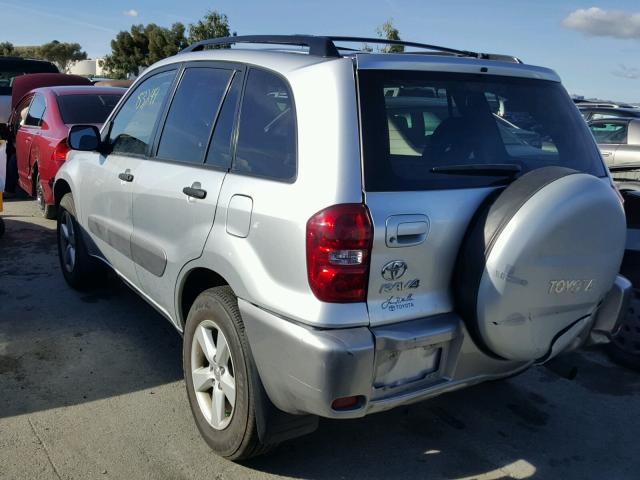 JTEHD20V346015332 - 2004 TOYOTA RAV4 SILVER photo 3