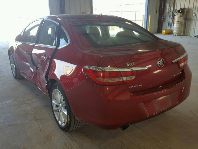 1G4PR5SK2E4214094 - 2014 BUICK VERANO CON RED photo 3