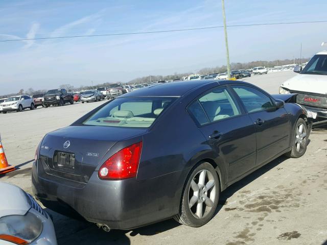 1N4BA41E54C912981 - 2004 NISSAN MAXIMA SE GRAY photo 4