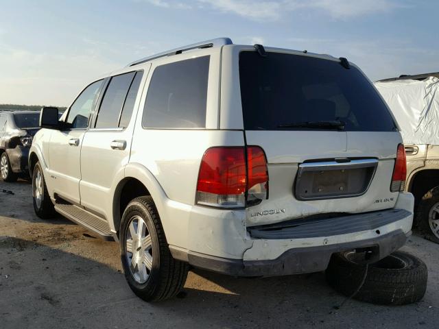 5LMEU68HX3ZJ13423 - 2003 LINCOLN AVIATOR WHITE photo 3