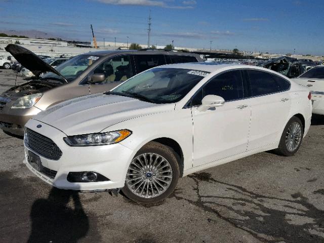 3FA6P0K96ER294115 - 2014 FORD FUSION TIT WHITE photo 2