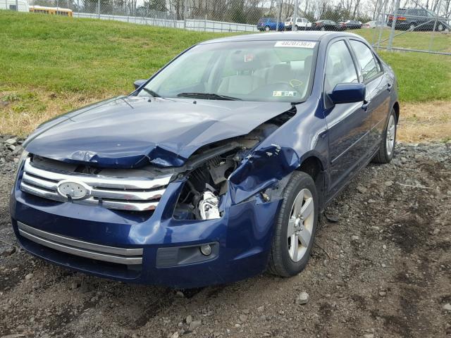 3FAHP07Z77R167877 - 2007 FORD FUSION SE BLUE photo 2